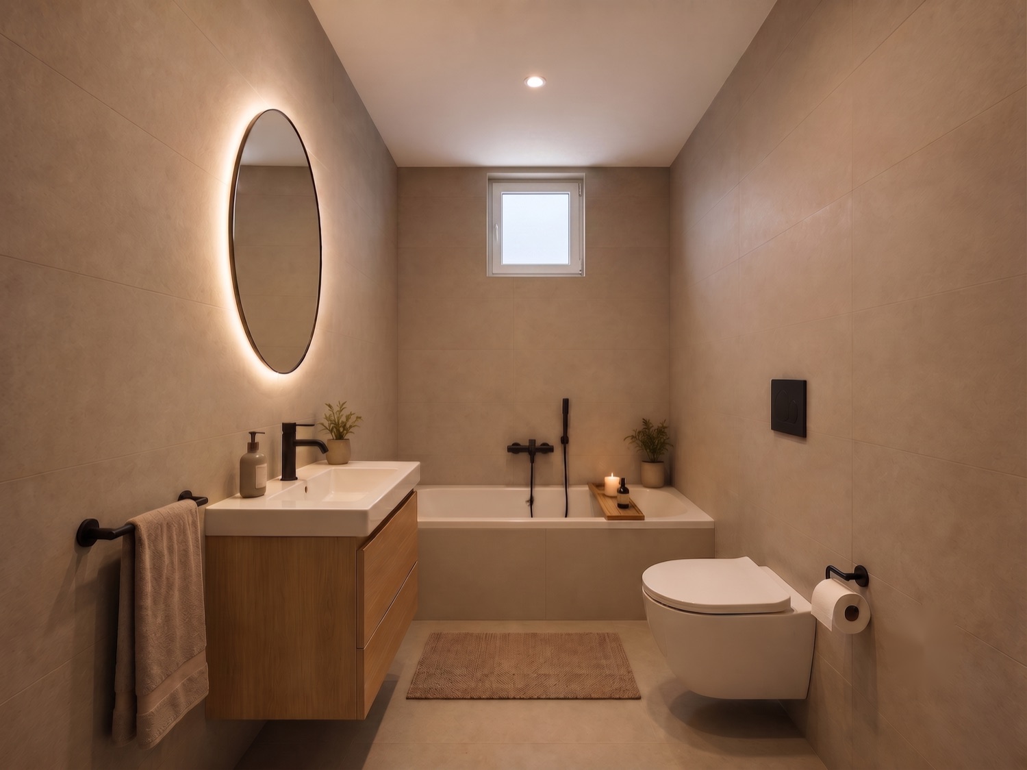 Render del bagno — Villa Olgiate Olona