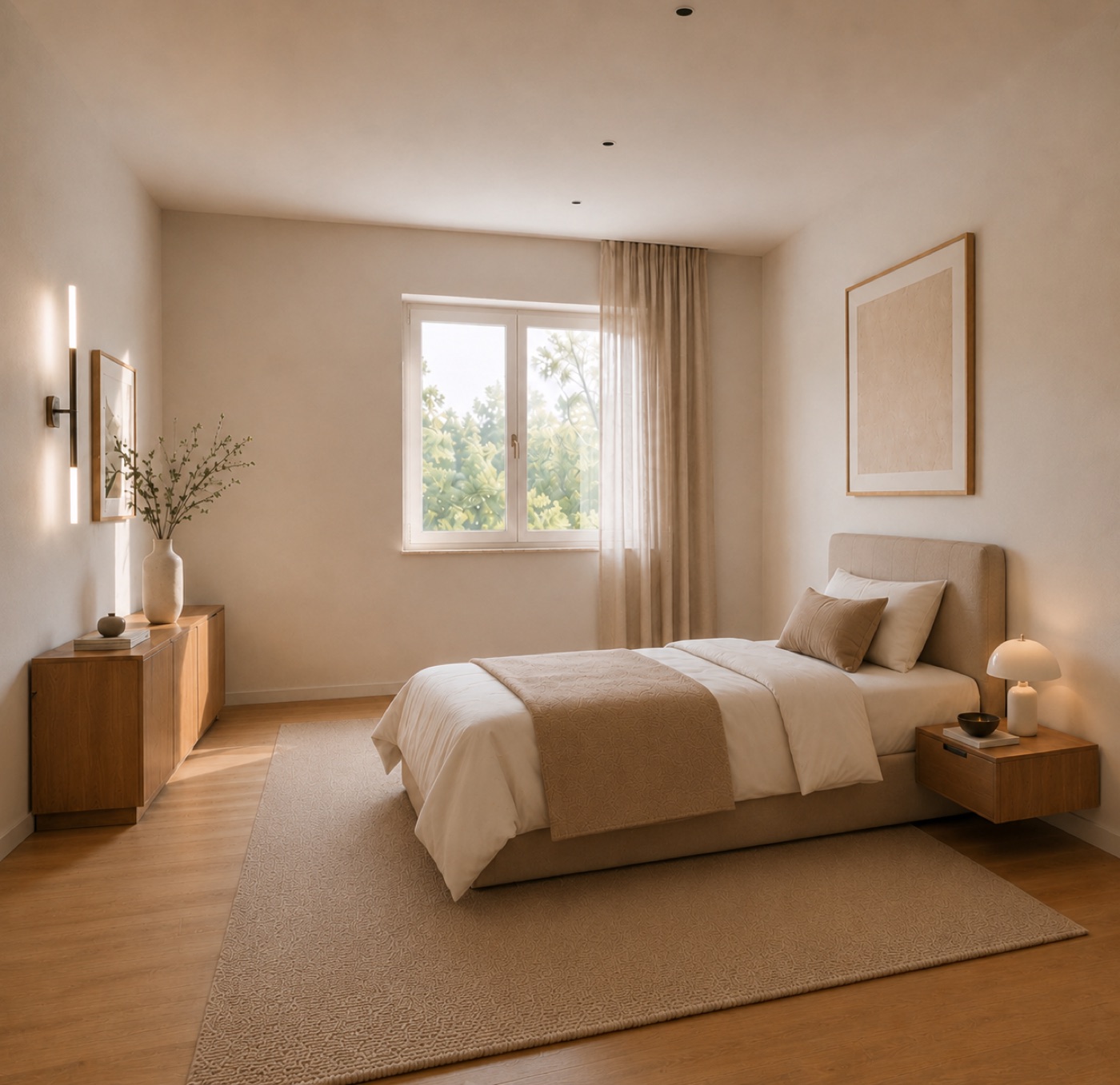 Render della seconda camera singola — Villa Olgiate Olona