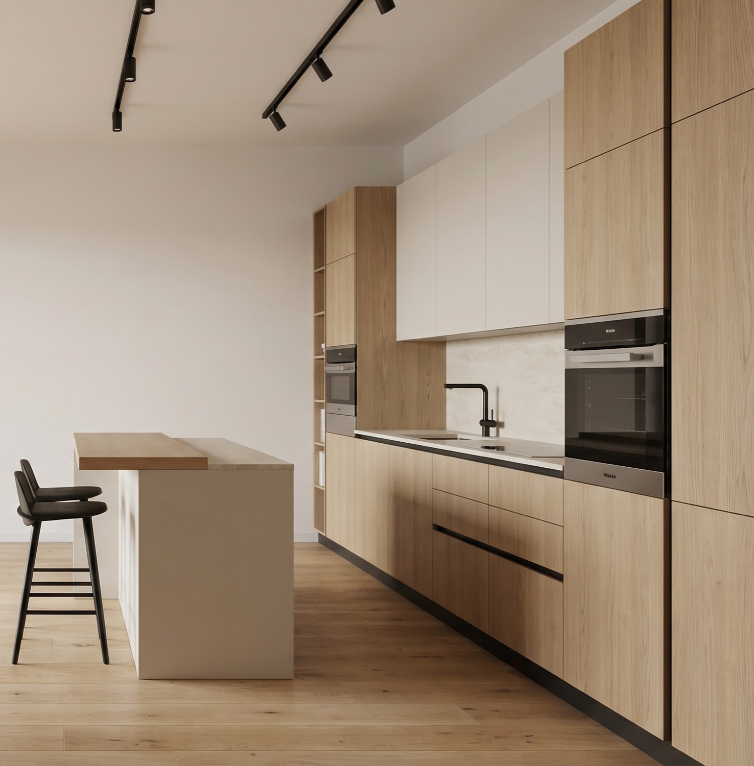 Render della cucina — Villa Olgiate Olona